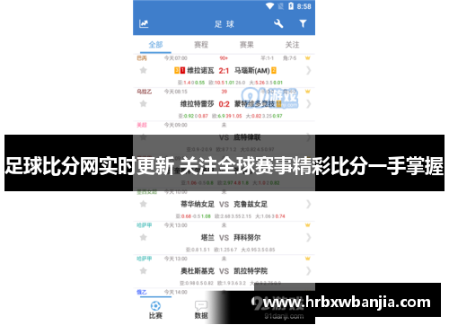 足球比分网实时更新 关注全球赛事精彩比分一手掌握